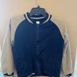 Gymboree Black and Beige Bomber Jacket